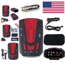 Car Radar and Laser Detector 360 Degree Detection Voice Alert HD Display