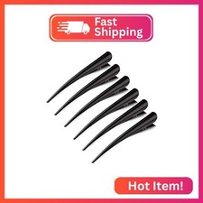 Large Long Alligator Hair Clips for Styling Salon Sectioning, GLAMFIELDS 5 inch