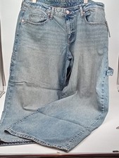 Wild Fable Women's Low Rise Baggy Jeans Size 14 Rigid Denim BlUE