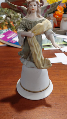 Milano Porcelain Eda Mann Angel Figurine Painted Porcelain 1982 Unboxed 1pc