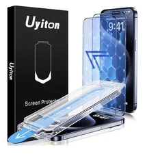 Uyiton Anti-Blue Light for iPhone 15 Pro Max Screen Protector