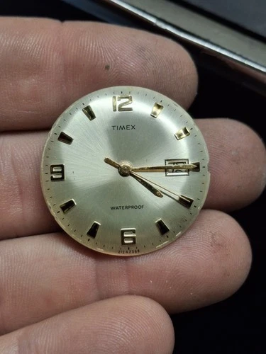 Timex Marlin 1969 Gold Tone Mens Vintage 1960s Mechanical Handwind Retro...