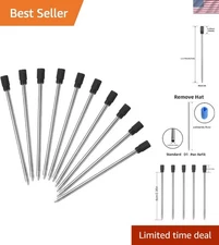 Smooth Writing 2.75'' Black Ink Refills for Ballpoint & Stylus Pens - 10 Count