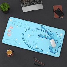 Mew Pokemon Japanese Desk Mat Mouse Pad, Long Desk Mats, Anime Game
