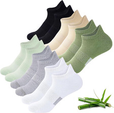Ankle Socks for Women, 6 Pairs Breathable Bamboo Viscose Low Cut Thin Socks,Mois