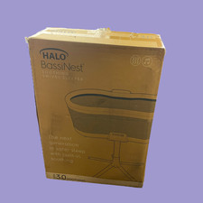 HALO 4931 BassiNest Soothing Swivel Sleeper 3.0 Baby Bassinet Gray 9315