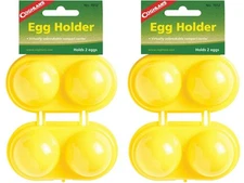 Coghlan's Plastic Egg Holder, Holds 2 Eggs - Yellow (2-Pack)