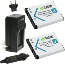 Wasabi Power Battery 2-Pack and Charger for Sony NP-BJ1