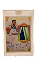 2024-25 Flawless Anthony Edwards Game-Used Patch Auto /10