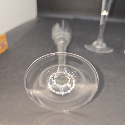 3 Crystal Champagne Flutes 10 3/4" Beautiful - Picture 8 of 11