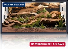 Phailozoo 120 Gallon Reptile Tank, Stackable 4x2x2 Reptile Enclosure