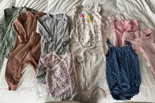 Baby Girl 6-9 Month Clothing Bundle; H M, Zara, Burts Bees