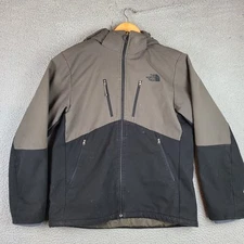 The North Face Jacket Mens Large Black Gray Apex Elevation Windwall Parka Hoody