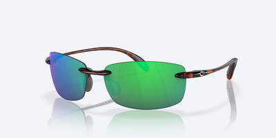 Costa Del Mar Sunglasses BALLAST Tortoise / Green Mirror POLARIZED 580P Plastic
