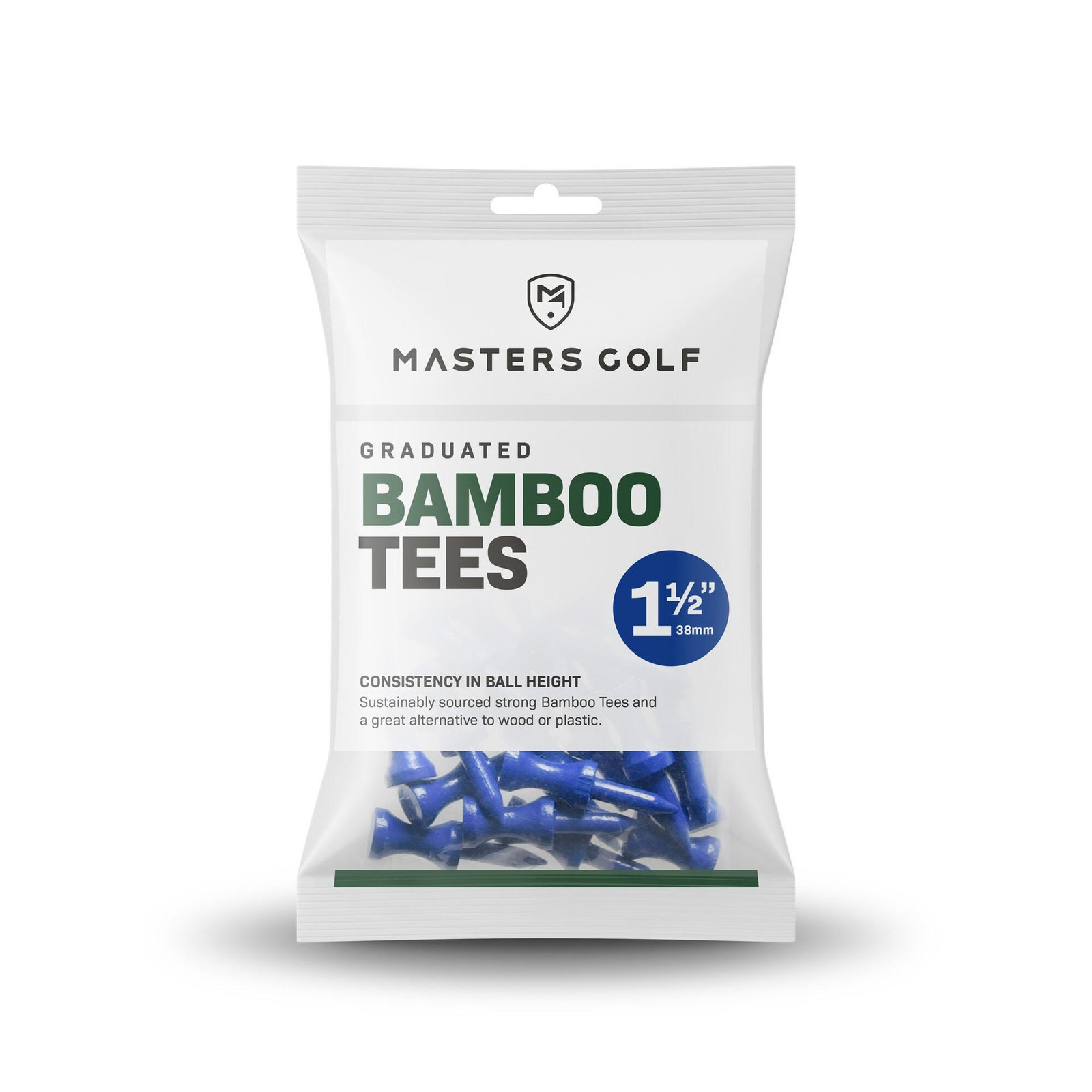 Градуированные футболки Masters Bamboo (в упаковке 25 штук) 1 1/2 синего цвета 1 1/2 синего