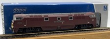 WORKING DAPOL N GAUGE 2D-003-007 DIESEL LOCO WESTERN FIREBRAND D1012 MAROON