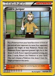 Cedric Juniper 110/113 Legendary Treasures Uncommon Trainer