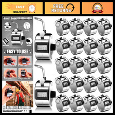 25 Pcs 4-Digit Tally Counter - Clicker for Events, Sports, and Attendance