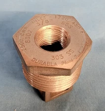 DURABLA IN-LINE CHECK VALVE UNIT 3/8" INLET 1" 303 SS