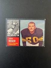 1962 Topps Football John Reger 135 VG-EX Low Shipping Fee & Combine