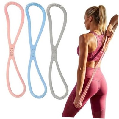 Figure 8 Resistance Band Set of 3 (15/25/35lb) - High-Density Silicone