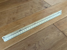 Vintage Keuffel  Esser Triangular Drafting Scale Ruler 56 3656; metal core
