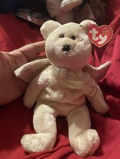 Ty Beanie Babies Angel Bear Retired Original Plush Ages 3-11