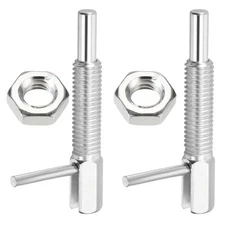 2 Pcs M8x1.25 Retractable Indexing Plunger Pin Steel Spring Loaded Latch
