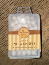 Mrs. Anderson's Reusable Ceramic Pie Weights Perfect Crusts No Bubbling