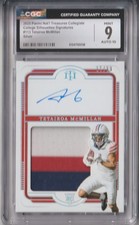 2025 National Treasures Tetairoa McMillan Silver Patch Auto /99 #113