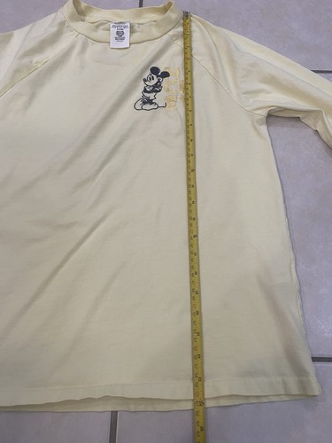 Gelb Disney Erwachsene Unisex Gr. XS Mickey Mouse Langarm Rundhals bestickt - Bild 9 von 9