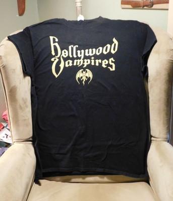 Hollywood Vampires Logo T-Shirt Size Large