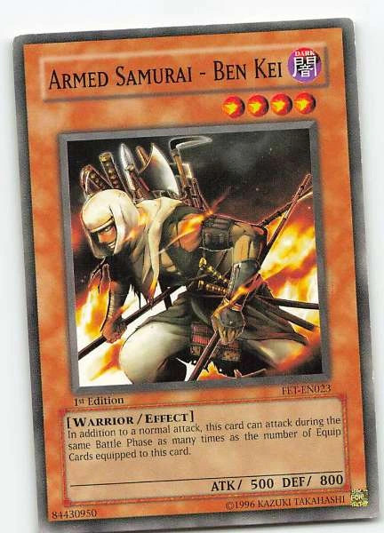 Armed Samurai - Ben Kei FET-EN023 YuGiOh Flaming Eternity trading card — raw and PSA graded price guide