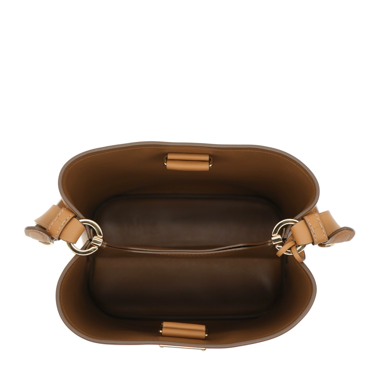 Prada Bucket Shoulder Bag Brown Leather 1BB080 New thumbnail 4