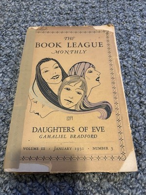 The Book League Monthly Vol III Issue 3 Jan 1930 Illustrated Gamaliel Bradford