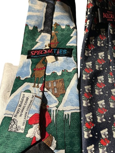 Four Golfing Themed Dads Mens Ties Christmas Santa & Every Day - Picture 7 of 10