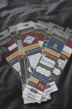 NEW Scrapbook Custom State Stickers Scrapbooking U CHOOSE INDIVIDUAL