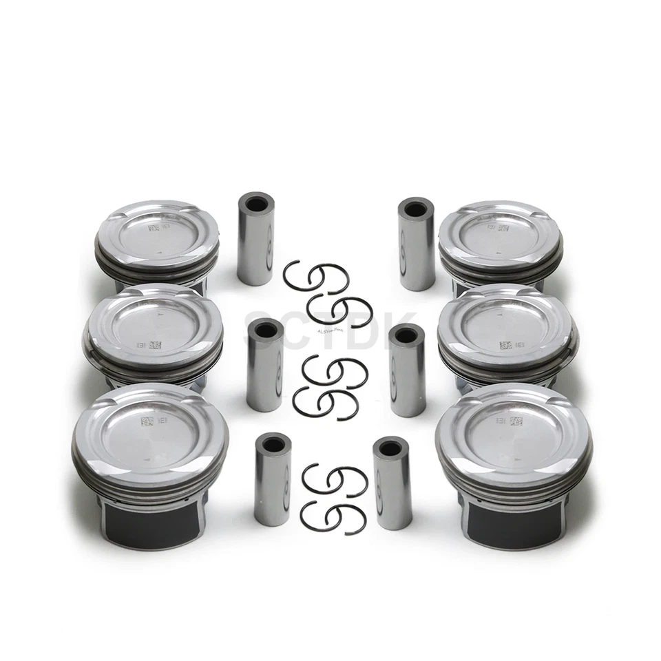 Juego de 6 pasadores y anillos de pistón Φ83 mm para Mercedes-Benz AMG S500 W222 W167 M256 Foto 3 de 4