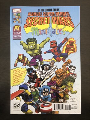 MARVEL SUPERHEROES SECRET WARS ISSUE #4 MINIMATES VARIANT COVER 2015