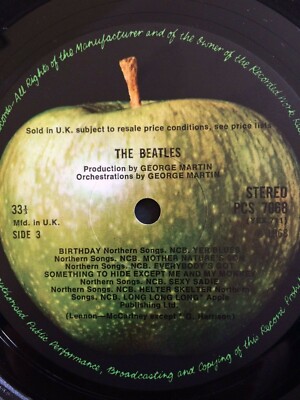 The Beatles,White Album Numbered LP,VG+/ VG+,Apple,1968,Poster