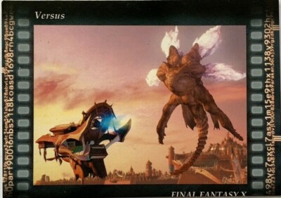 Sin FINAL FANTASY X FFX Art museum SQUARE japanese card made Sin FINAL FANTASY X FFX Art museum SQUARE japanese card made