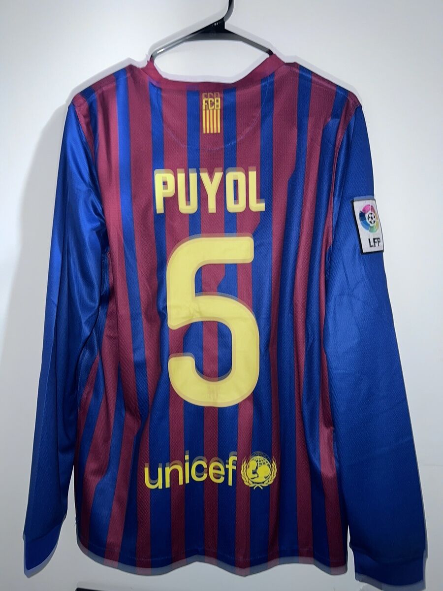 Nike Barcelona PUYOL #5 2011-12 HOME FOOTBALL SHIRT LONG Nike Barcelona PUYOL #5 2011-12 HOME FOOTBALL SHIRT LONG