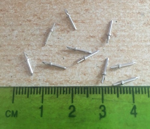 OXLEY - ARGENTO 030/30P/KP2 - TERMINALE, PIN KINKY, PCB prezzo per 10 H434 - Foto 2 di 2