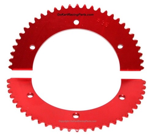 Sprocket Go Kart Racing 58-60 Tooth #35 Chain Axle Gear Hub Split Sprockets - Picture 2 of 2
