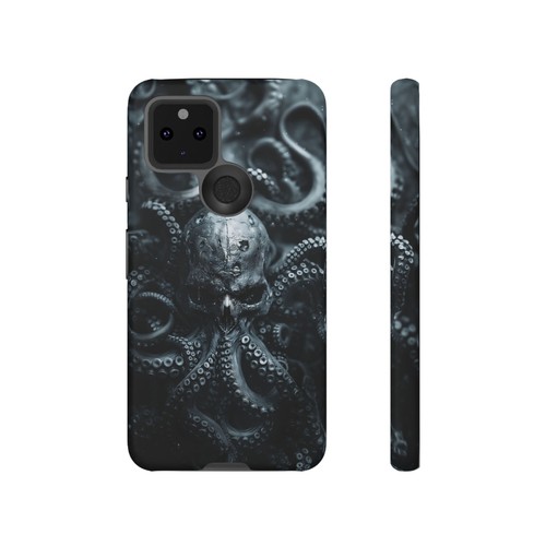 Black Ink Skull Octopus - Phone Case for iPhone, Galaxy, Pixel - 第 176/281 張圖片