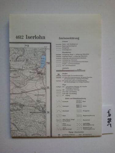 Topographische Karte 4612 Iserlohn 1:25000 Nordrhein-Westfalen Landkarte 1980 - Bild 1 von 1