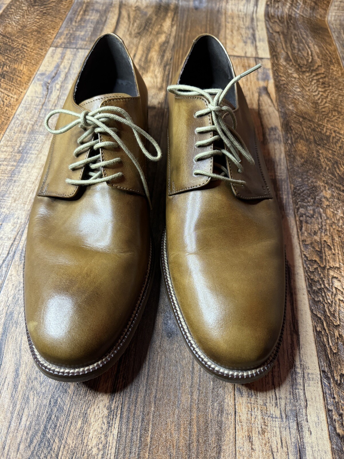 SAOLA Oxford derby Cole Haan Hawthorne punta liscia pelle marrone C12206 uomo 11M