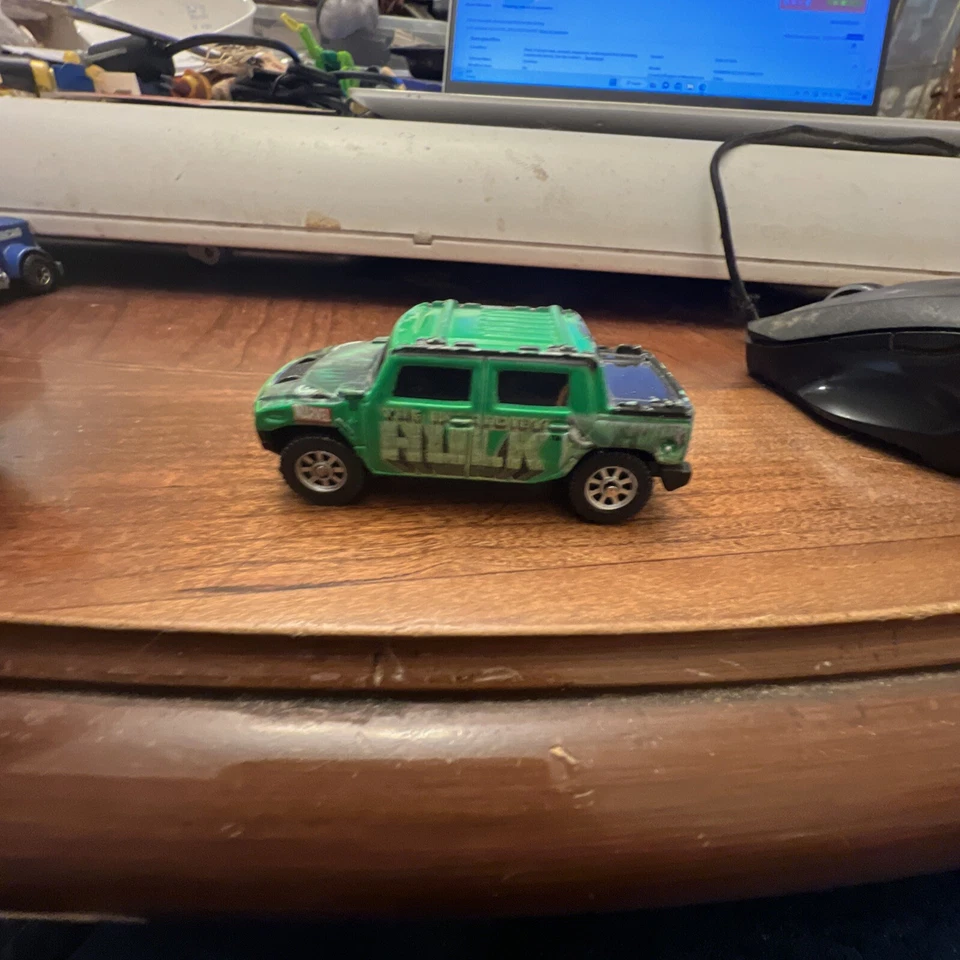 Maisto Ultimate Marvel Series 1 #12/25 2002 Hulk Hummer H2 Sut Concept verde Foto 3 de 4