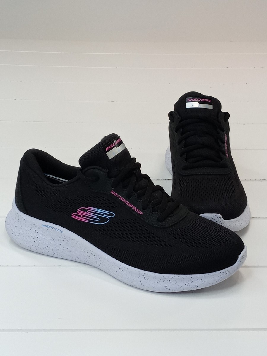 しの Skechers Skech-Light 150198 Waterproof Memory Foam Women Black