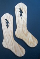 Lightning Bolt Oak Sock Blockers By Purrfectly Catchy Designs Lightning Bolt Oak Sock Blockers By Purrfectly Catchy Designs